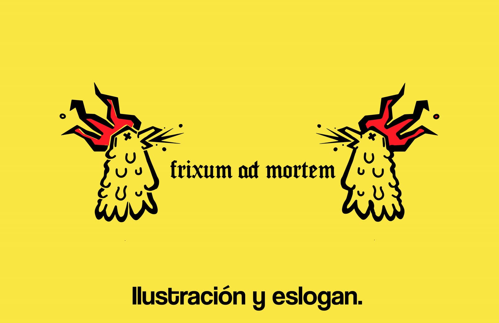 Ilustracion y eslogan